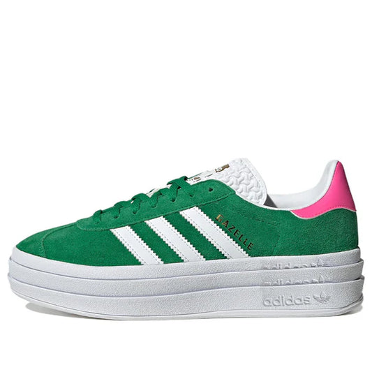 adidas originals Gazelle Bold 'Green Lucid Pink'