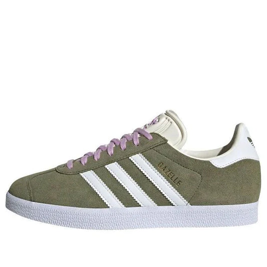 adidas Originals Gazelle Shoes 'Focus Olive White'